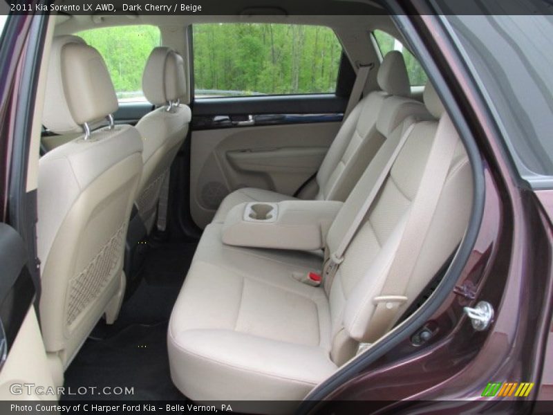 Dark Cherry / Beige 2011 Kia Sorento LX AWD