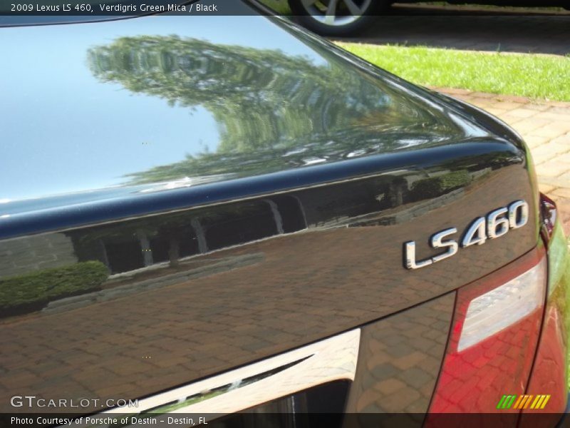 Verdigris Green Mica / Black 2009 Lexus LS 460