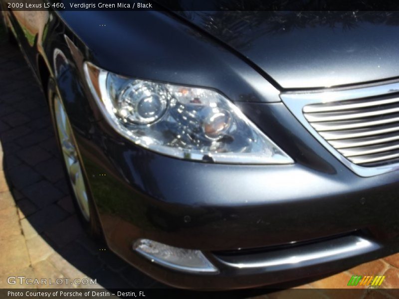 Verdigris Green Mica / Black 2009 Lexus LS 460