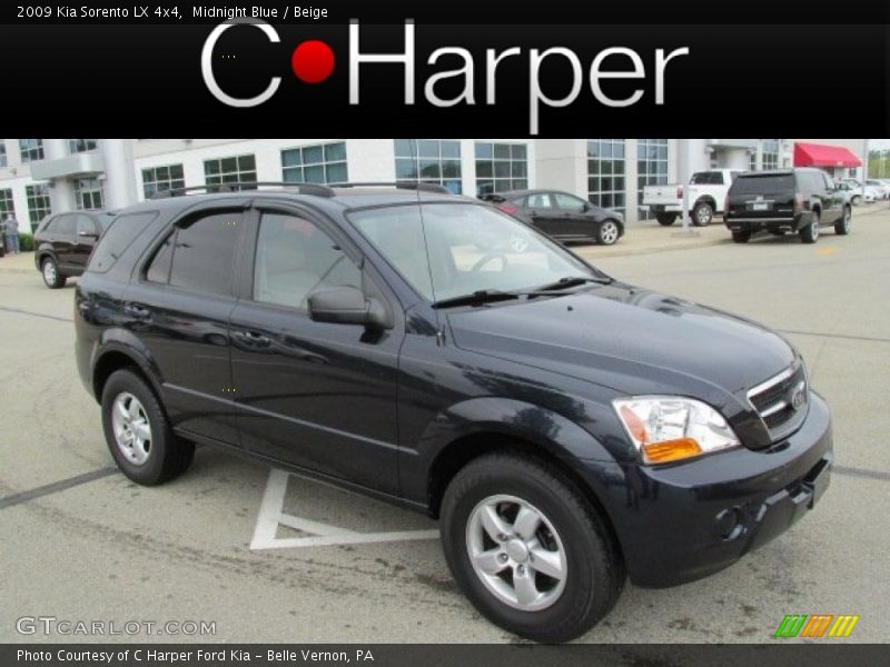 Midnight Blue / Beige 2009 Kia Sorento LX 4x4