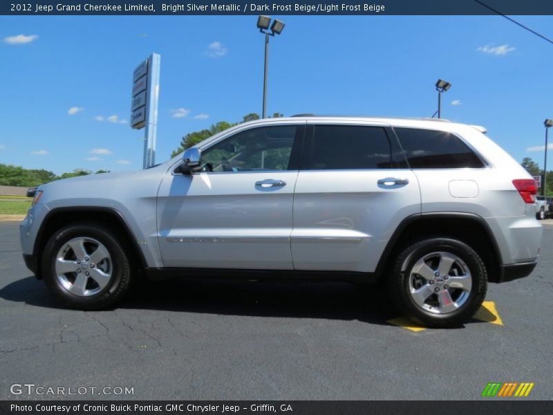 Bright Silver Metallic / Dark Frost Beige/Light Frost Beige 2012 Jeep Grand Cherokee Limited