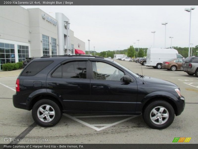 Midnight Blue / Beige 2009 Kia Sorento LX 4x4