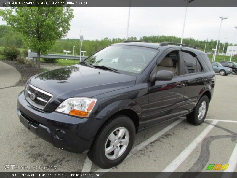 Midnight Blue / Beige 2009 Kia Sorento LX 4x4