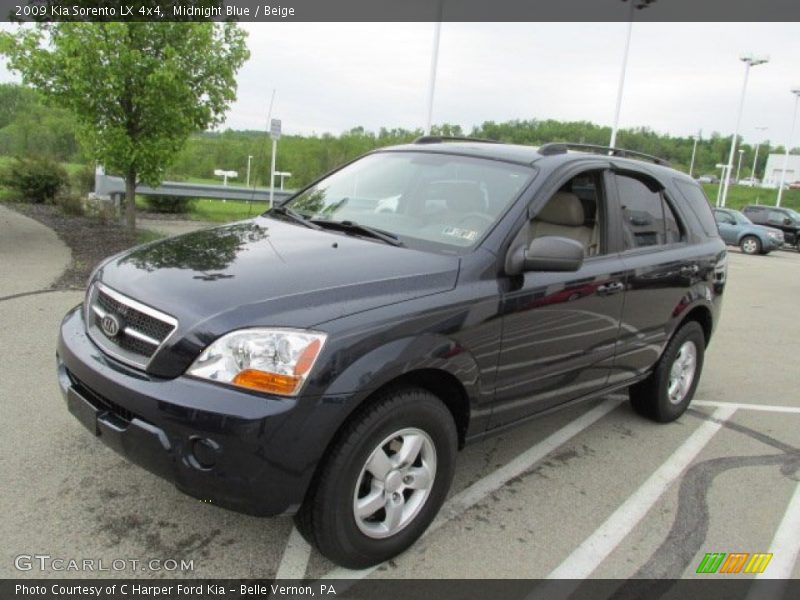 Midnight Blue / Beige 2009 Kia Sorento LX 4x4