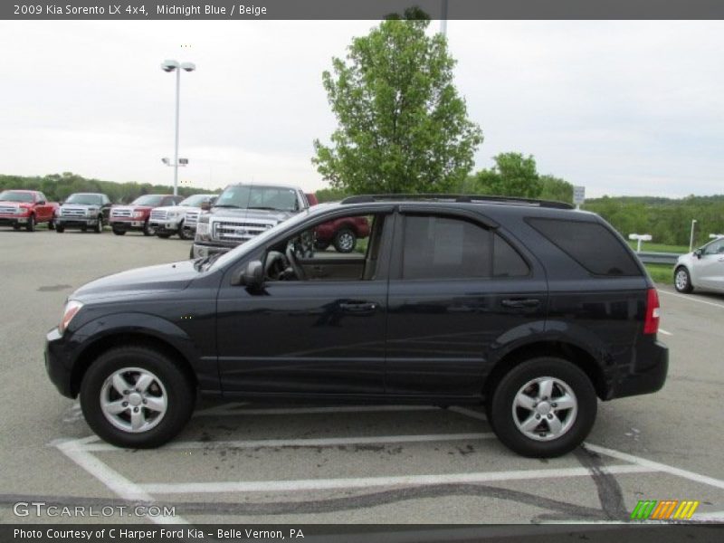 Midnight Blue / Beige 2009 Kia Sorento LX 4x4