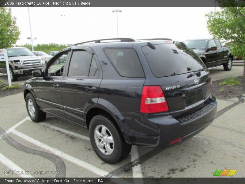 Midnight Blue / Beige 2009 Kia Sorento LX 4x4