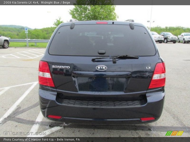 Midnight Blue / Beige 2009 Kia Sorento LX 4x4