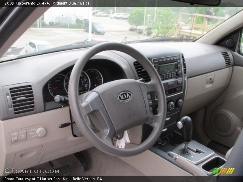 Midnight Blue / Beige 2009 Kia Sorento LX 4x4