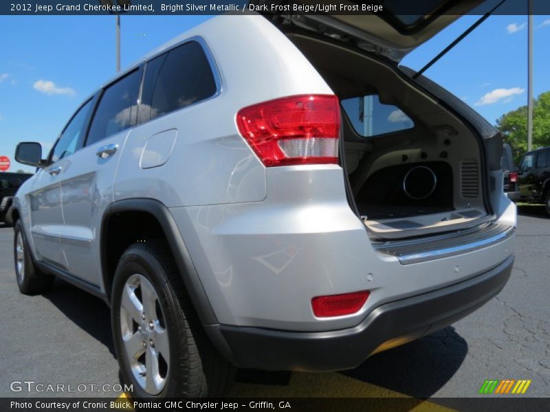 Bright Silver Metallic / Dark Frost Beige/Light Frost Beige 2012 Jeep Grand Cherokee Limited