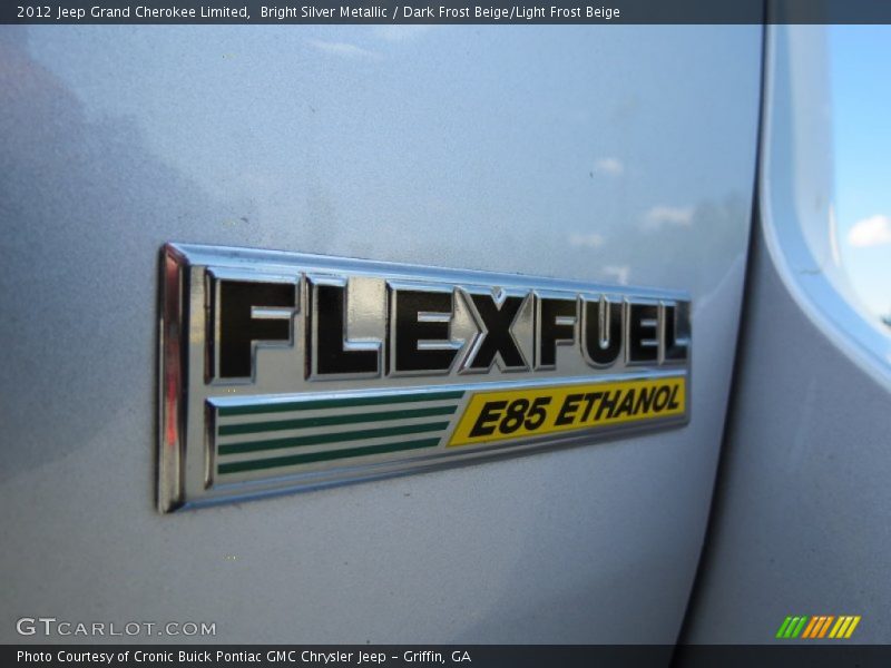 Bright Silver Metallic / Dark Frost Beige/Light Frost Beige 2012 Jeep Grand Cherokee Limited