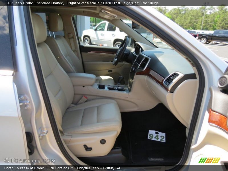 Bright Silver Metallic / Dark Frost Beige/Light Frost Beige 2012 Jeep Grand Cherokee Limited