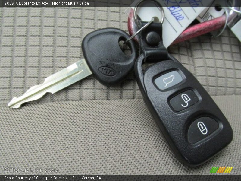 Midnight Blue / Beige 2009 Kia Sorento LX 4x4