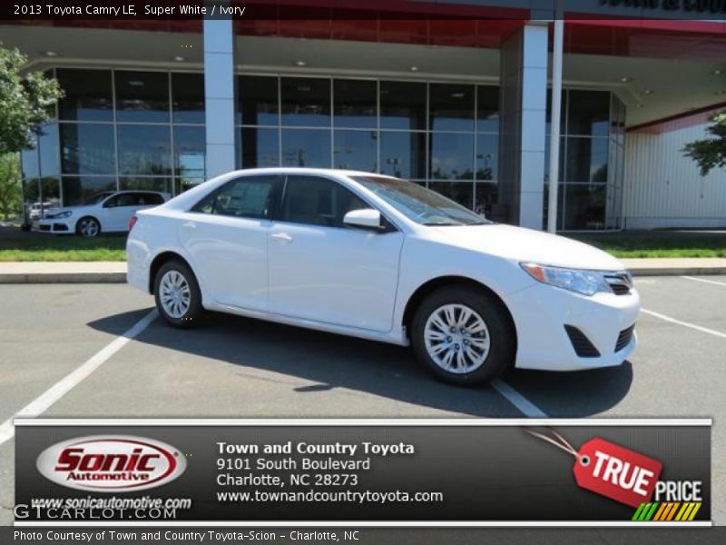 Super White / Ivory 2013 Toyota Camry LE