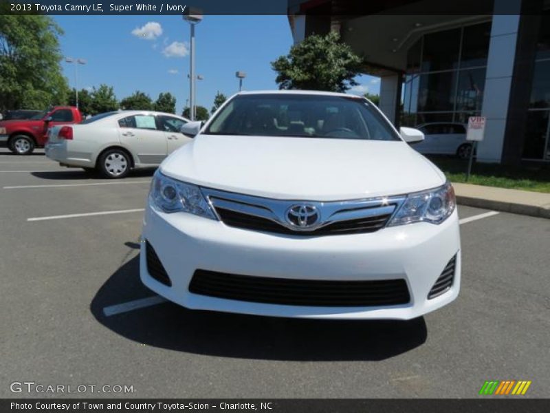 Super White / Ivory 2013 Toyota Camry LE