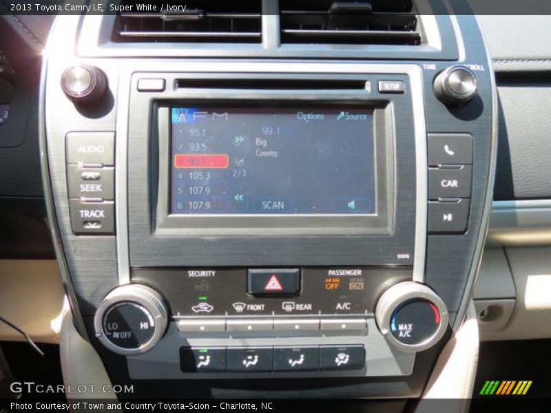 Super White / Ivory 2013 Toyota Camry LE