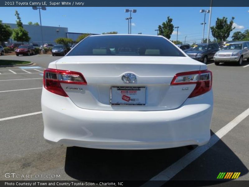 Super White / Ivory 2013 Toyota Camry LE