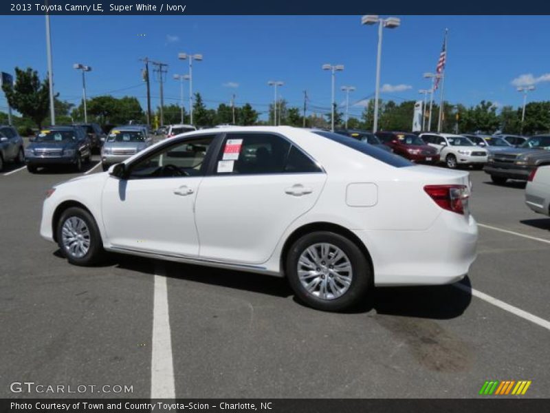 Super White / Ivory 2013 Toyota Camry LE