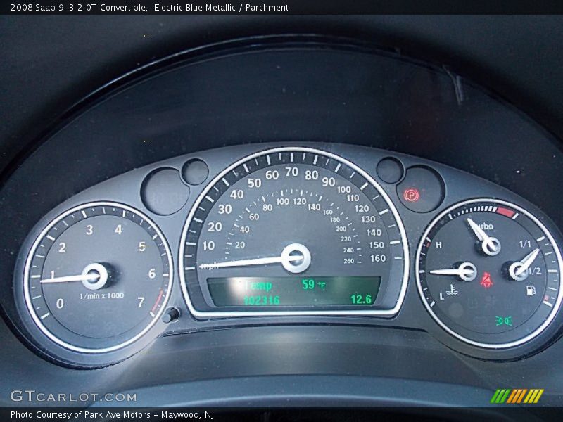  2008 9-3 2.0T Convertible 2.0T Convertible Gauges