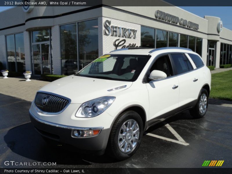 White Opal / Titanium 2012 Buick Enclave AWD