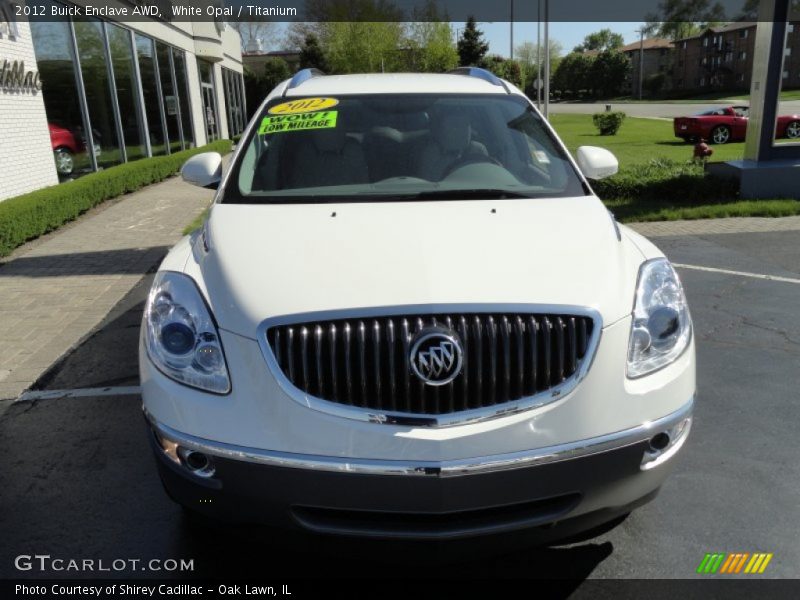 White Opal / Titanium 2012 Buick Enclave AWD