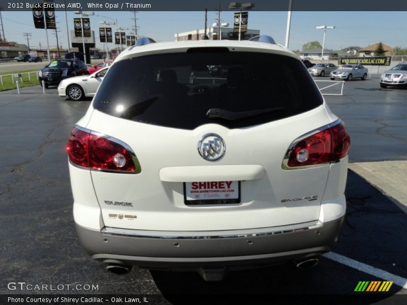 White Opal / Titanium 2012 Buick Enclave AWD