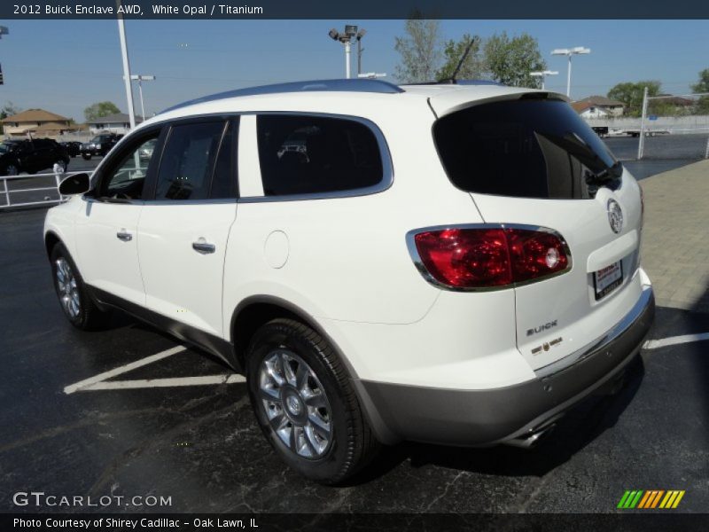 White Opal / Titanium 2012 Buick Enclave AWD