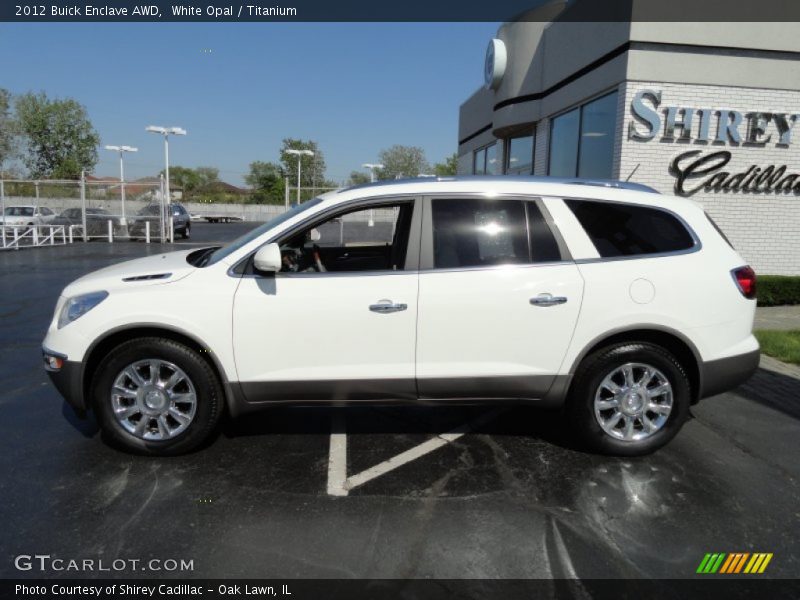 White Opal / Titanium 2012 Buick Enclave AWD