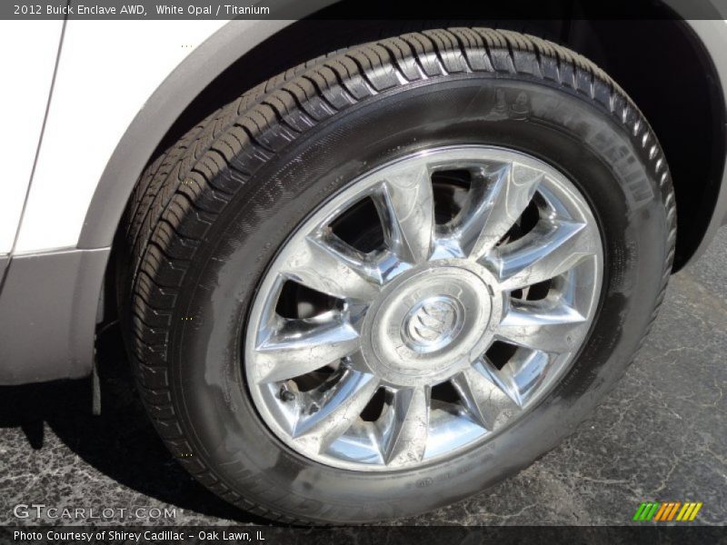 White Opal / Titanium 2012 Buick Enclave AWD