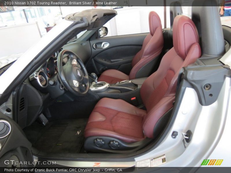  2010 370Z Touring Roadster Wine Leather Interior