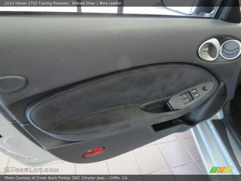Brilliant Silver / Wine Leather 2010 Nissan 370Z Touring Roadster
