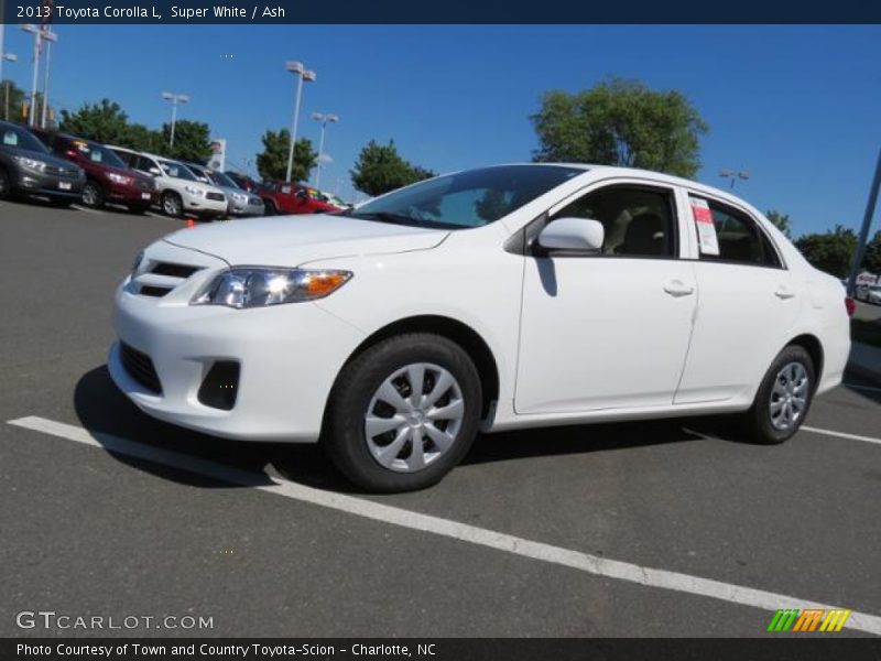 Super White / Ash 2013 Toyota Corolla L