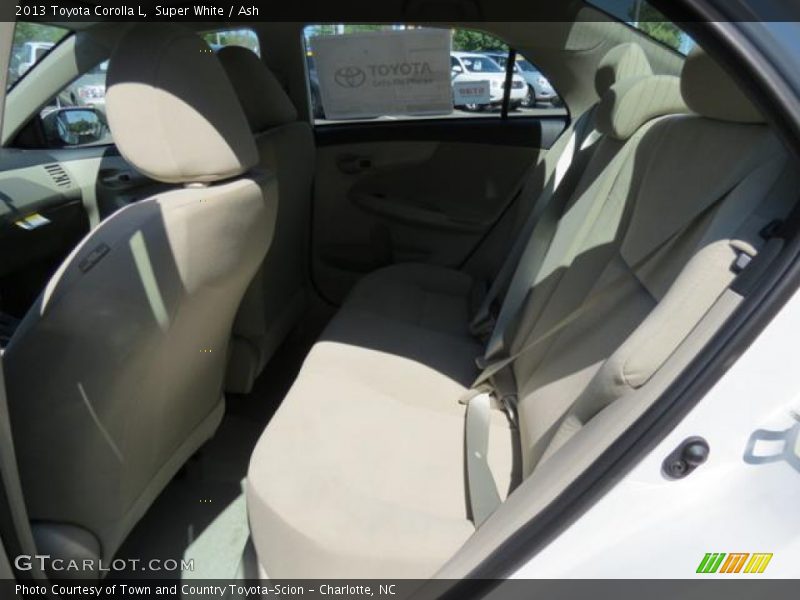 Super White / Ash 2013 Toyota Corolla L