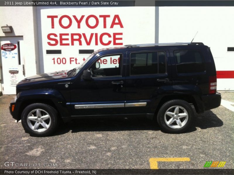 Blackberry Pearl / Dark Slate Gray 2011 Jeep Liberty Limited 4x4
