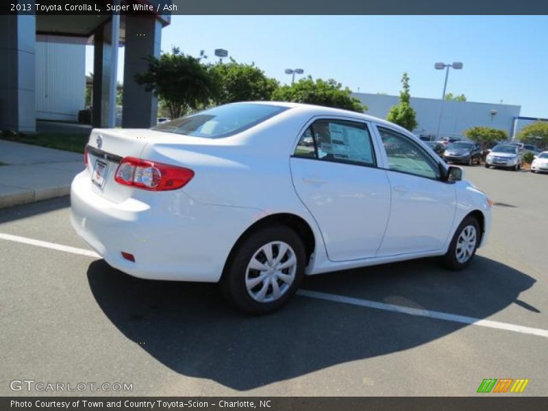 Super White / Ash 2013 Toyota Corolla L