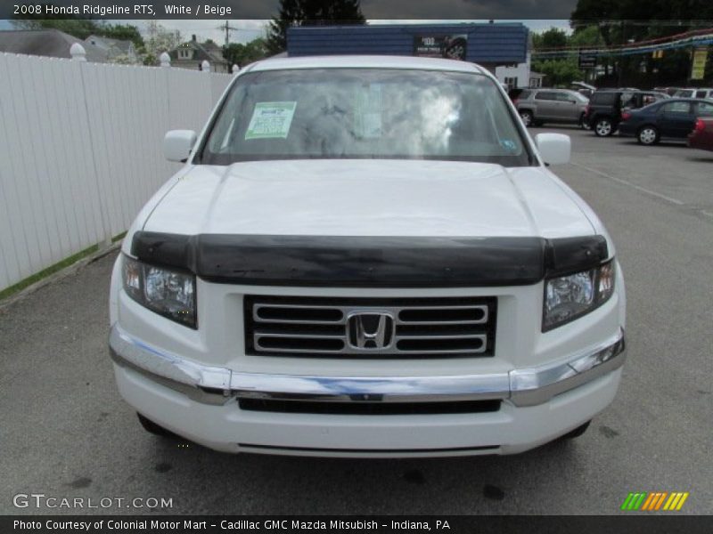 White / Beige 2008 Honda Ridgeline RTS