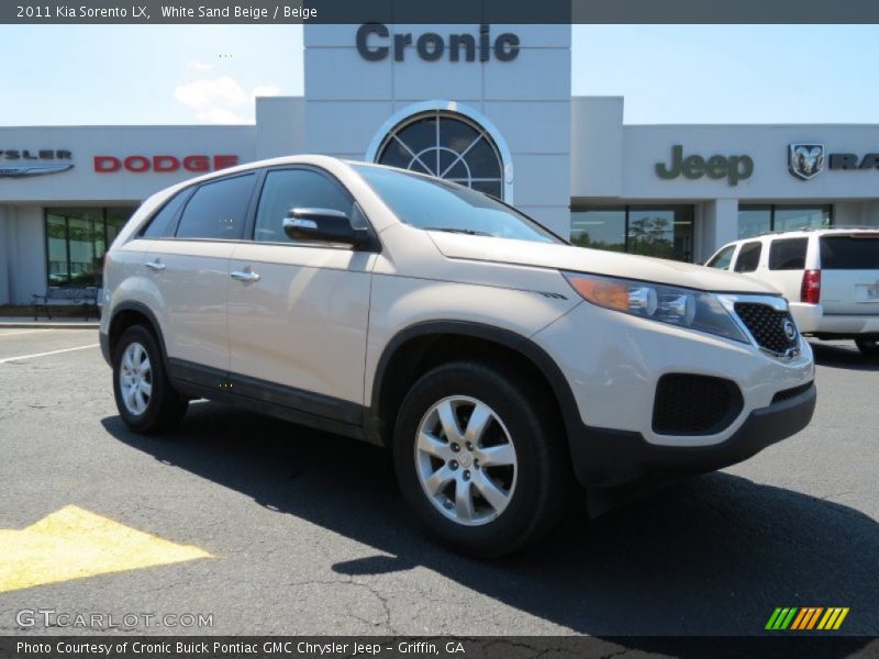 White Sand Beige / Beige 2011 Kia Sorento LX