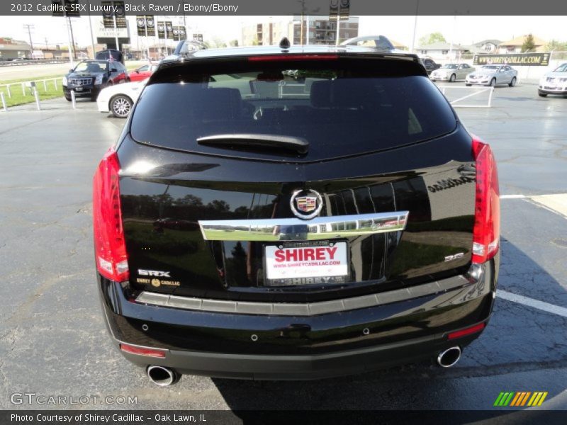 Black Raven / Ebony/Ebony 2012 Cadillac SRX Luxury