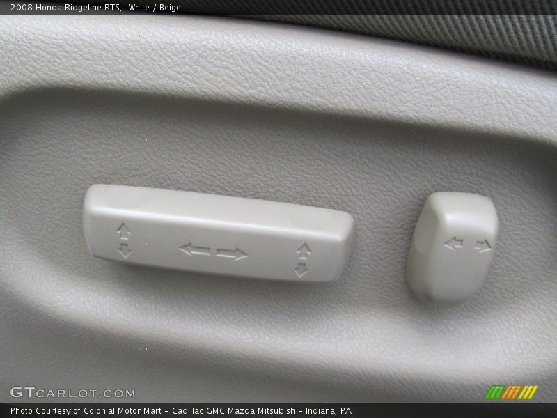 White / Beige 2008 Honda Ridgeline RTS