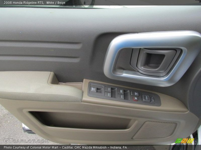 White / Beige 2008 Honda Ridgeline RTS