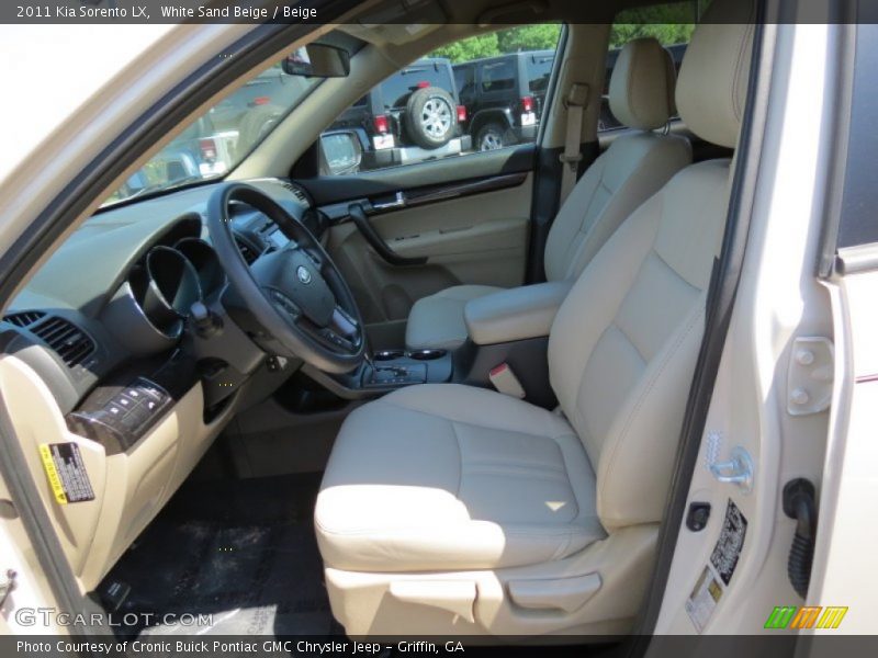 White Sand Beige / Beige 2011 Kia Sorento LX