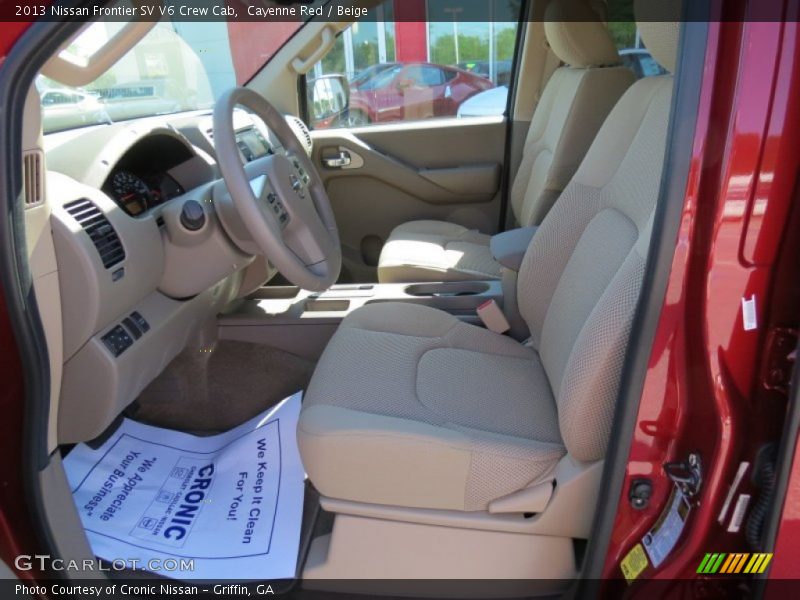  2013 Frontier SV V6 Crew Cab Beige Interior