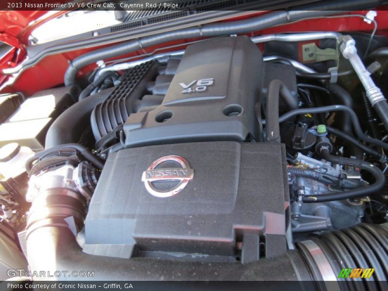Cayenne Red / Beige 2013 Nissan Frontier SV V6 Crew Cab