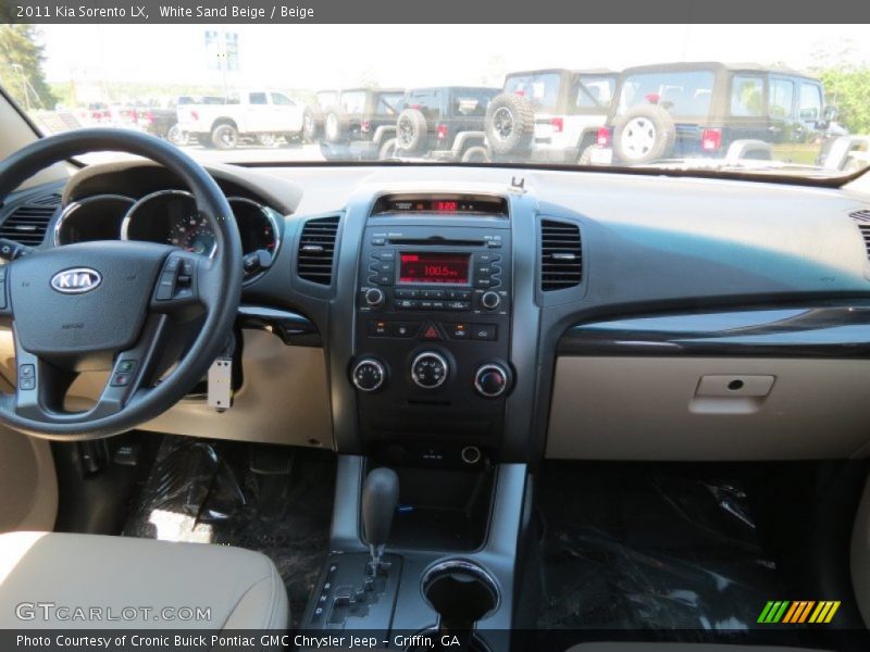 White Sand Beige / Beige 2011 Kia Sorento LX