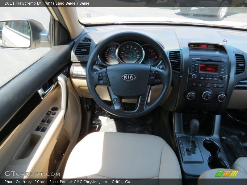 White Sand Beige / Beige 2011 Kia Sorento LX