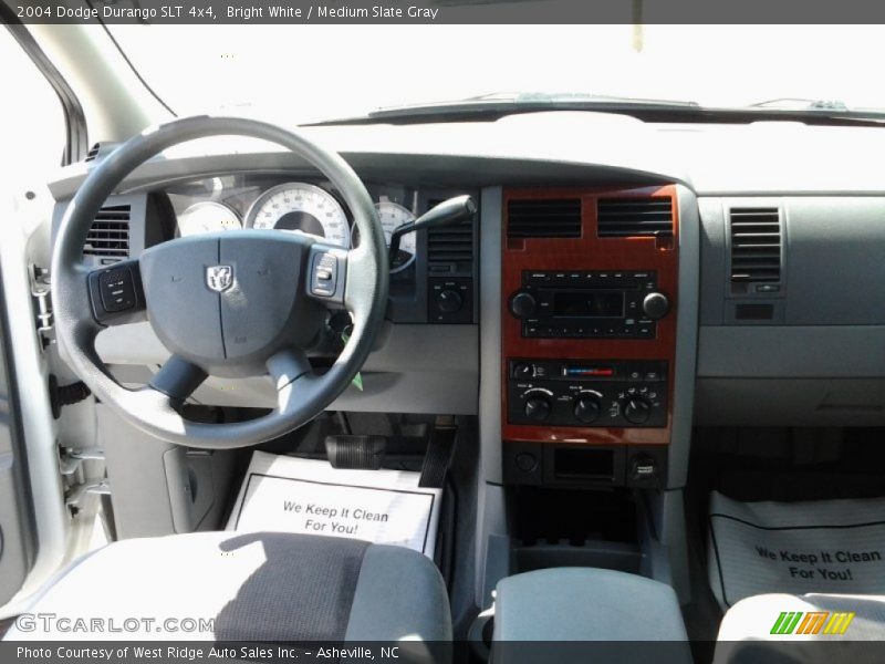 Bright White / Medium Slate Gray 2004 Dodge Durango SLT 4x4