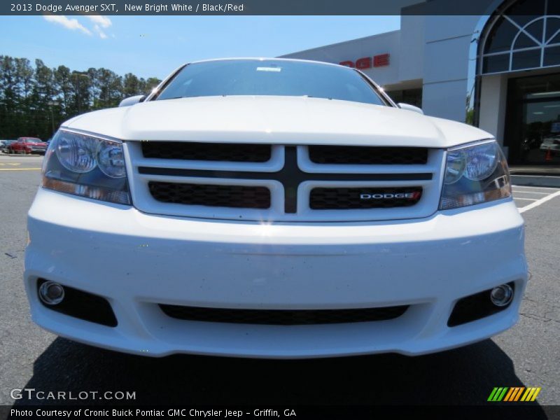 New Bright White / Black/Red 2013 Dodge Avenger SXT