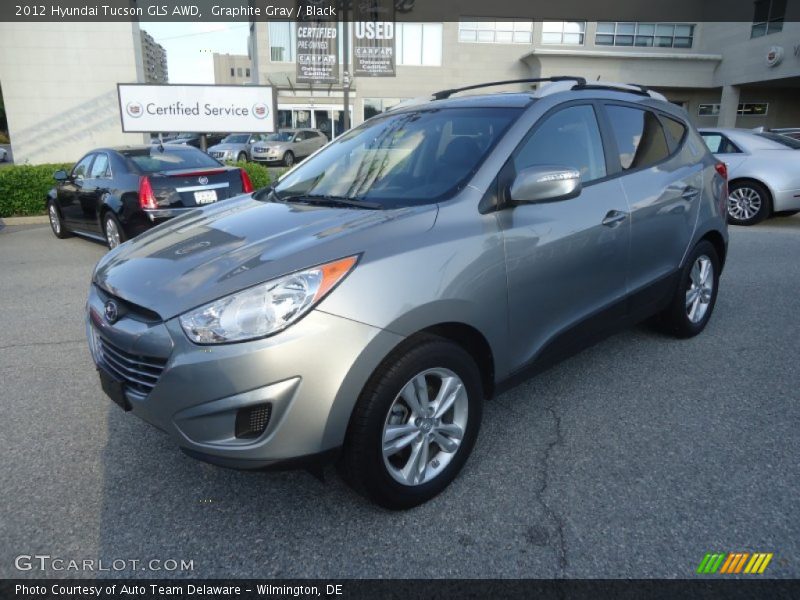 Graphite Gray / Black 2012 Hyundai Tucson GLS AWD
