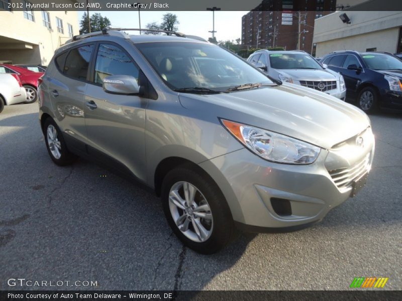 Graphite Gray / Black 2012 Hyundai Tucson GLS AWD