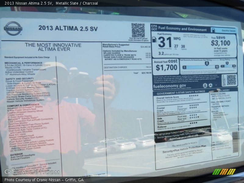 Metallic Slate / Charcoal 2013 Nissan Altima 2.5 SV