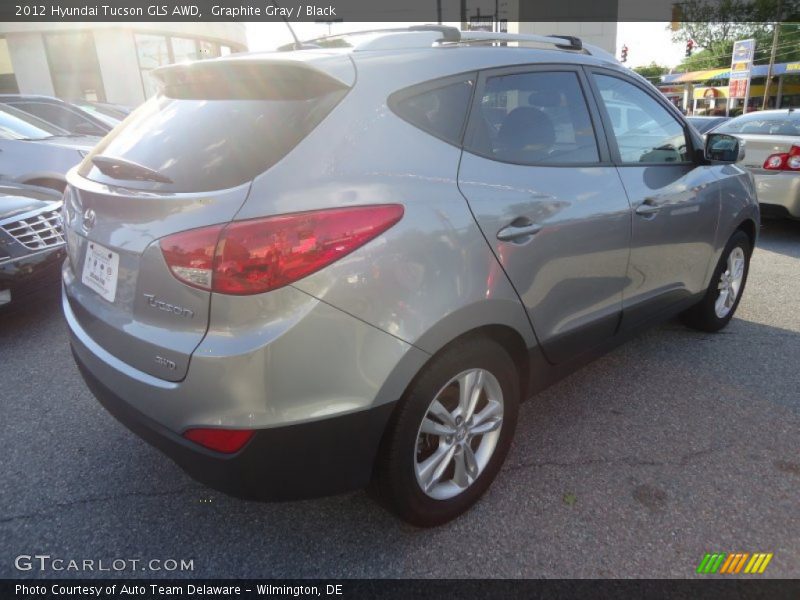 Graphite Gray / Black 2012 Hyundai Tucson GLS AWD